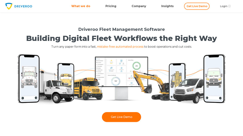 Driveroo Fleet Landing Page