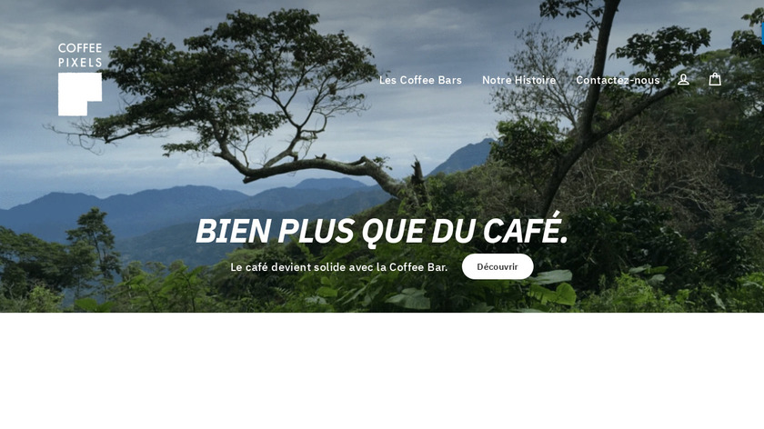 Coffee Pixels Landing Page