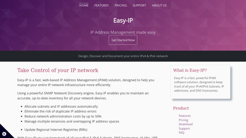 Easy-IP Landing Page