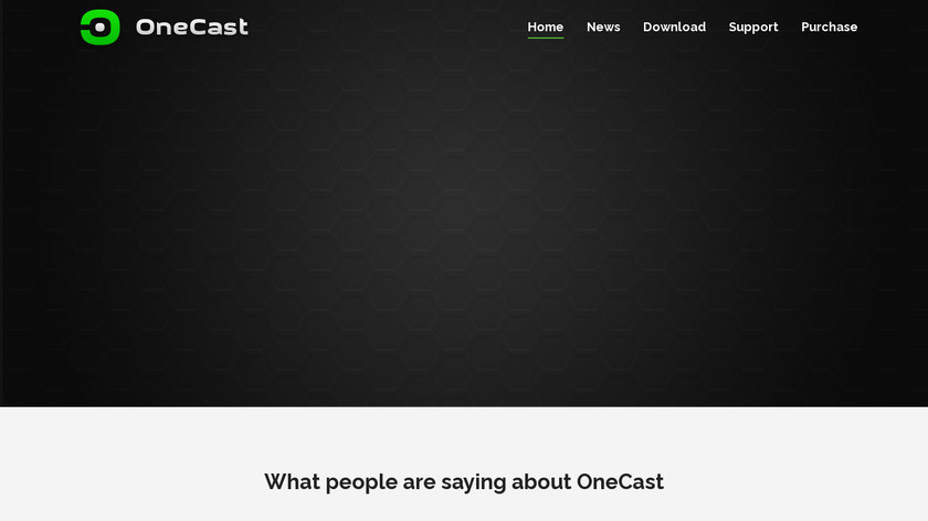 OneCast Landing Page