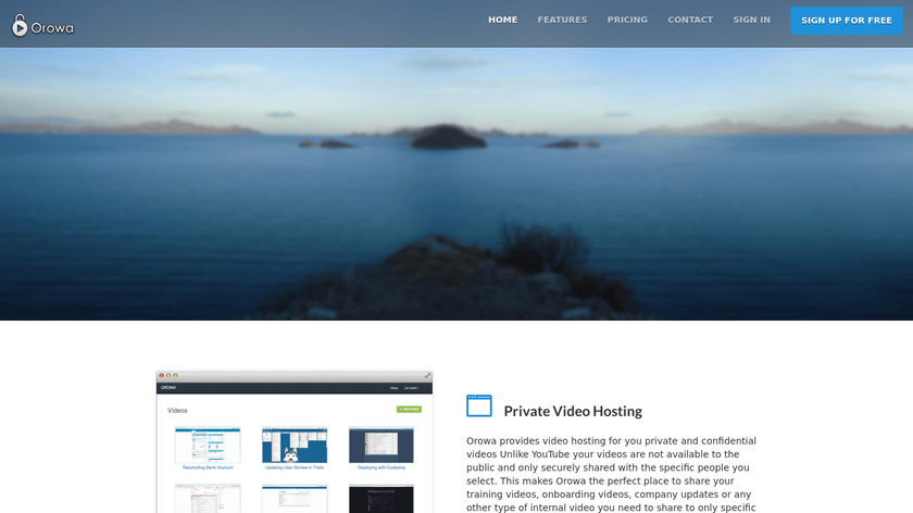 Orowa Landing Page