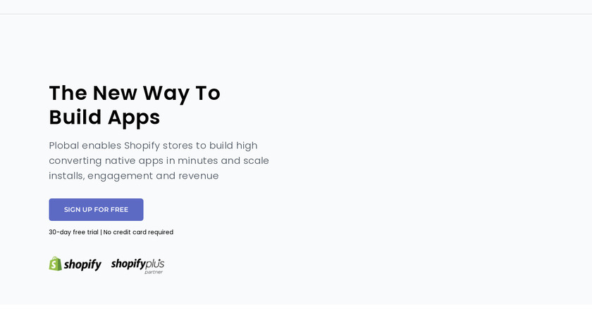 Plobal Apps Landing Page