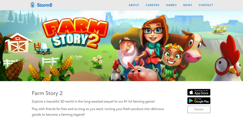 storm8.com Farm Story 2 Landing Page