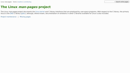 Linux man-pages image