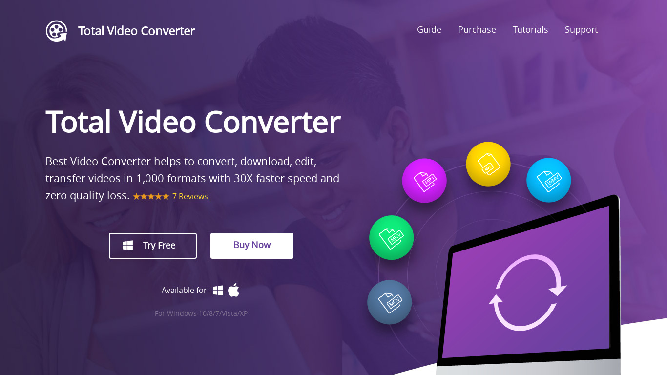 Gihosoft Total Video Converter Landing page