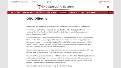 GNU Diff Utilities image