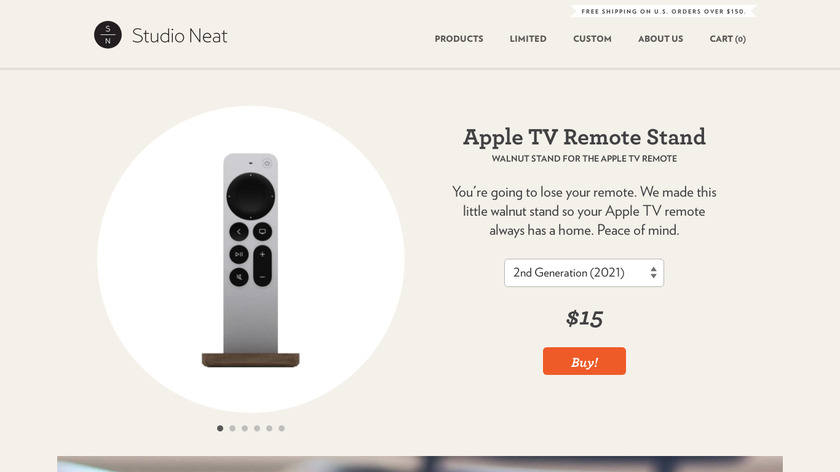 Apple TV Remote Stand Landing Page