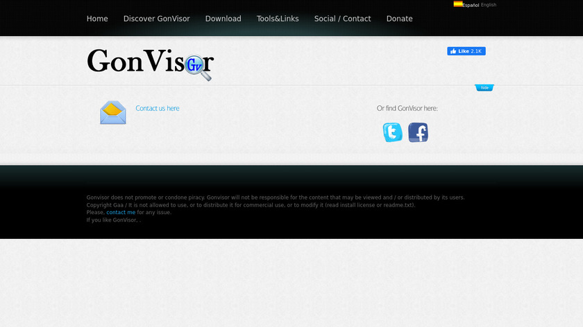 GonVisor Landing Page