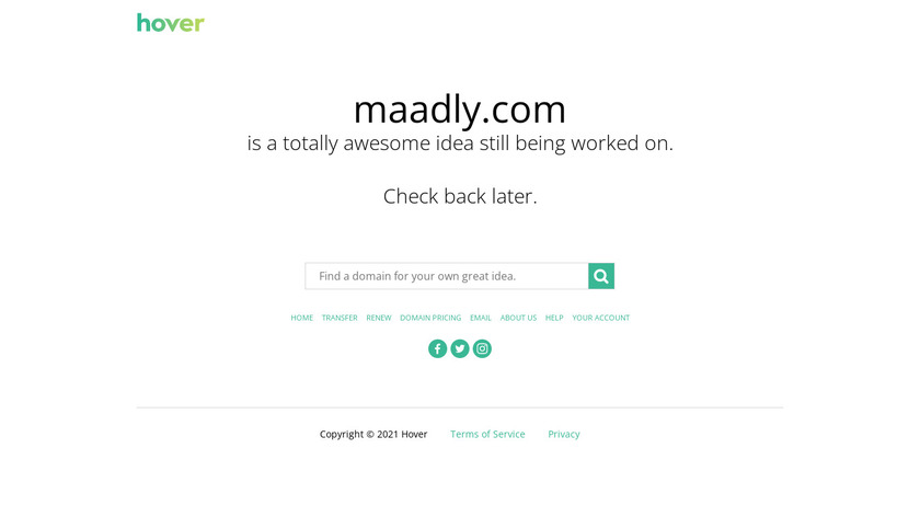 Maadly Landing Page