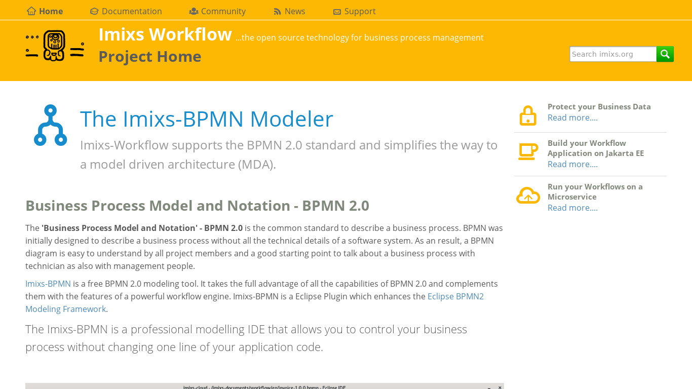 Imixs-BPMN Landing page