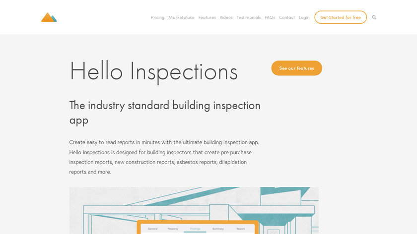 Hello Inspections Landing Page