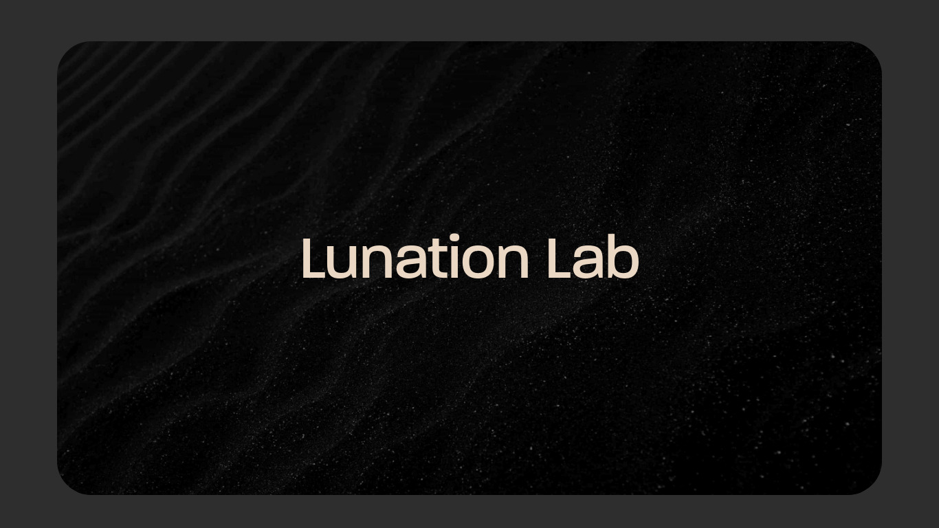 Lunation Lab Landing page