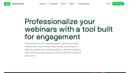 TwentyThree Webinars image