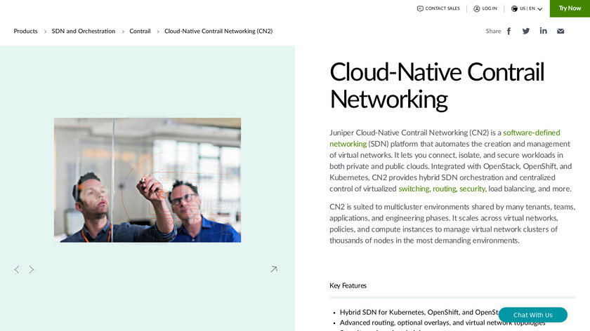 Juniper Contrail Landing Page