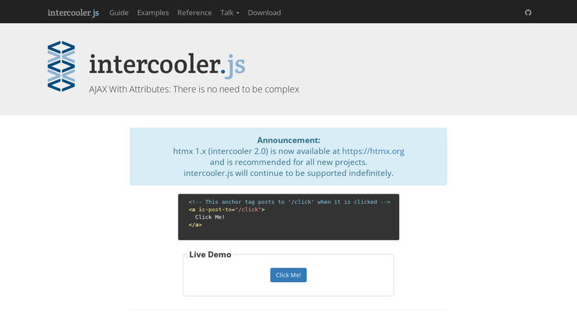 intercooler.js Landing Page