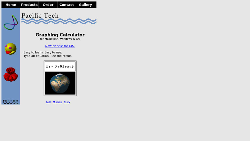Graphing Calculator Landing Page