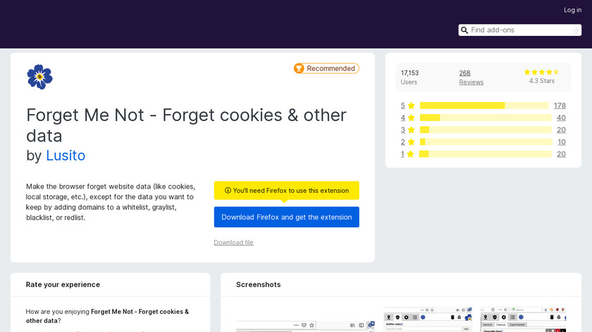 Forget Me Not Landing Page