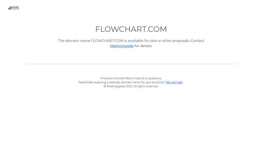 Flowchart.com Landing Page