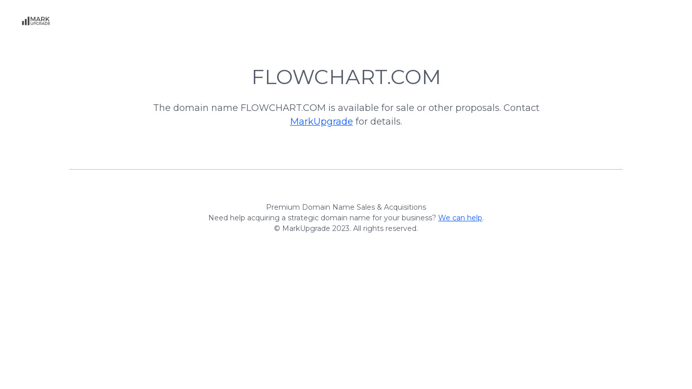 Flowchart.com Landing page