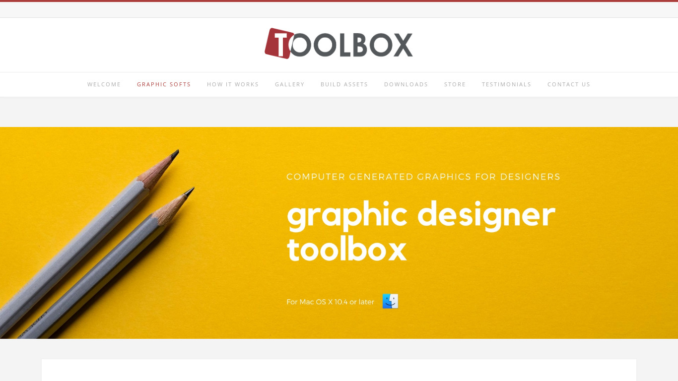 GraphicDesignerToolbox Landing page