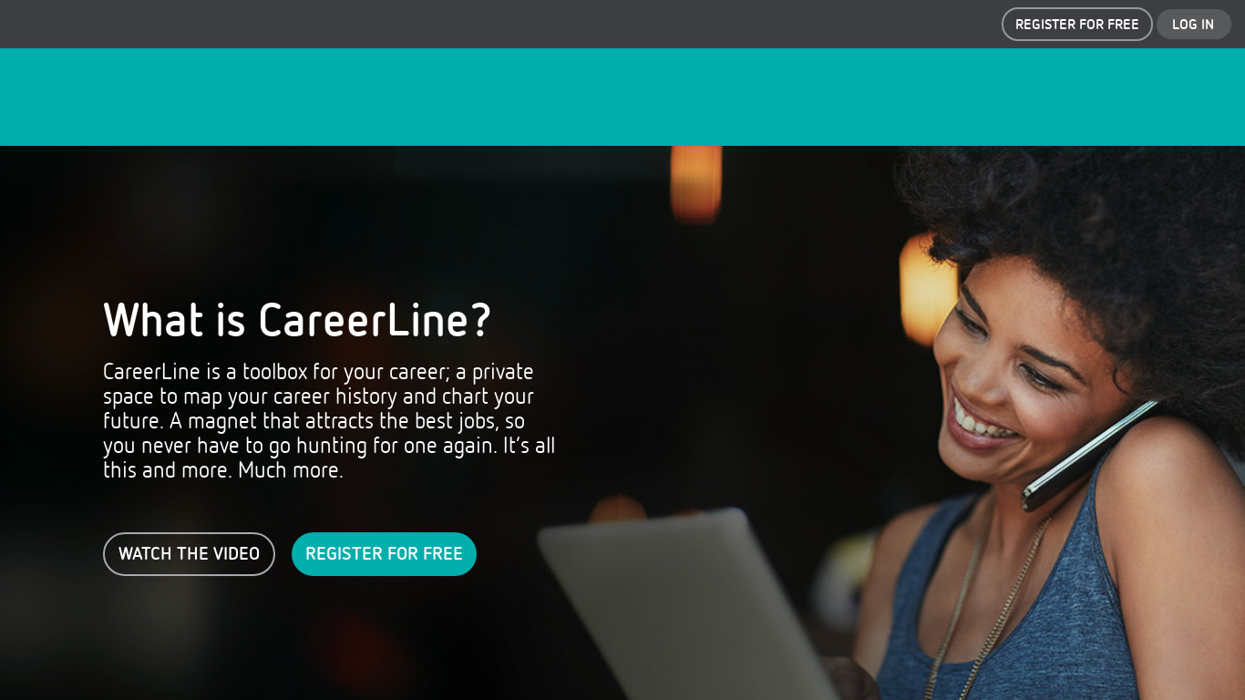Careerline Landing page