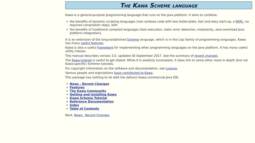 Kawa Landing Page