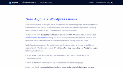 Algolia Search for WordPress image