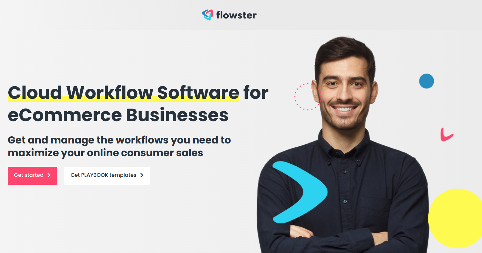 Flowster Landing page