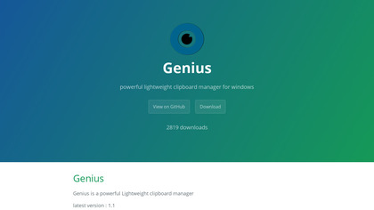 rusith.me Genius Clipboard Manager image