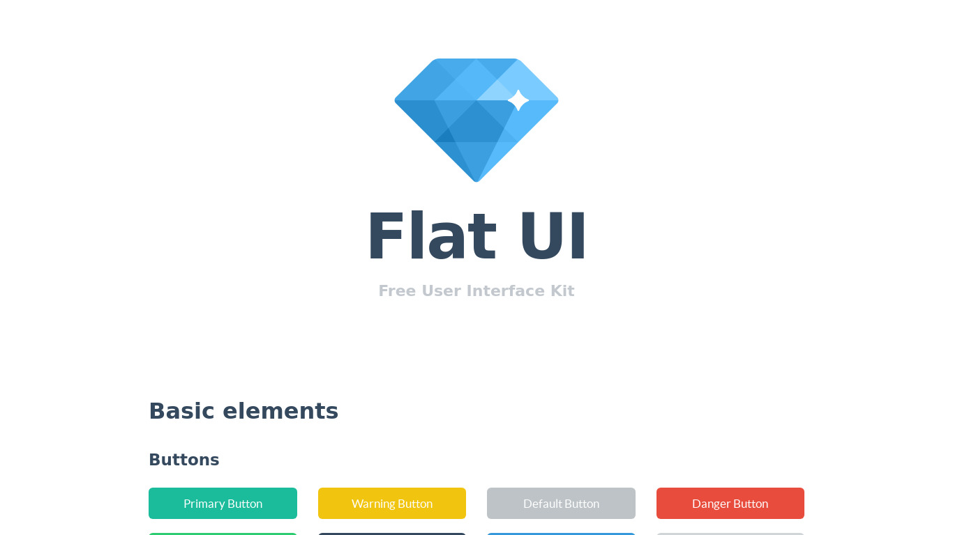 Flat UI Landing page