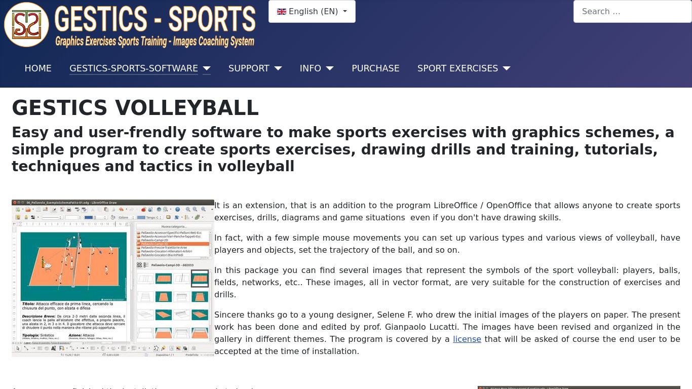 GESTICS VOLLEYBALL Landing page