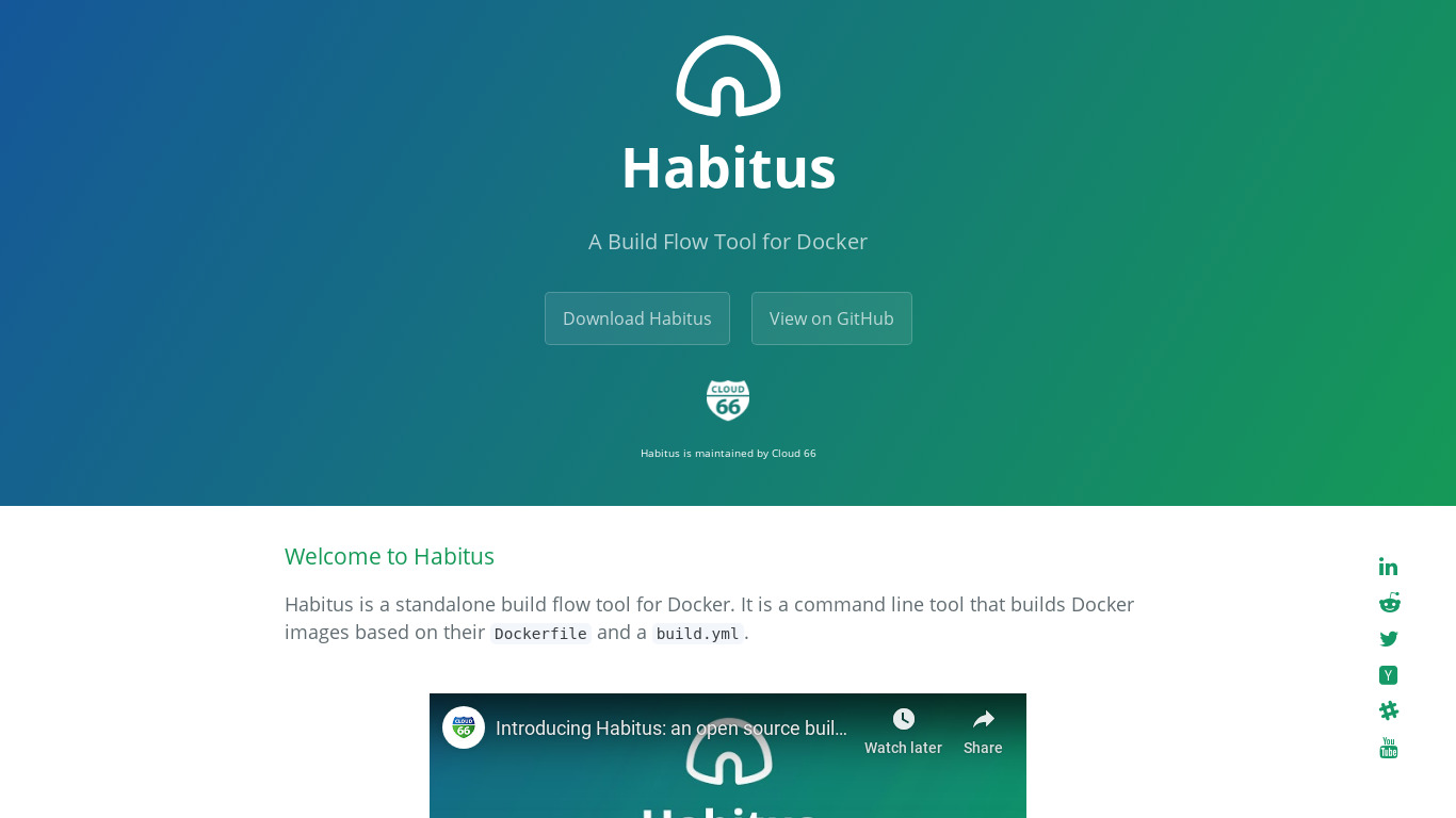 Habitus Landing page