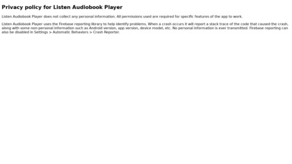 Listen Audiobook Player image