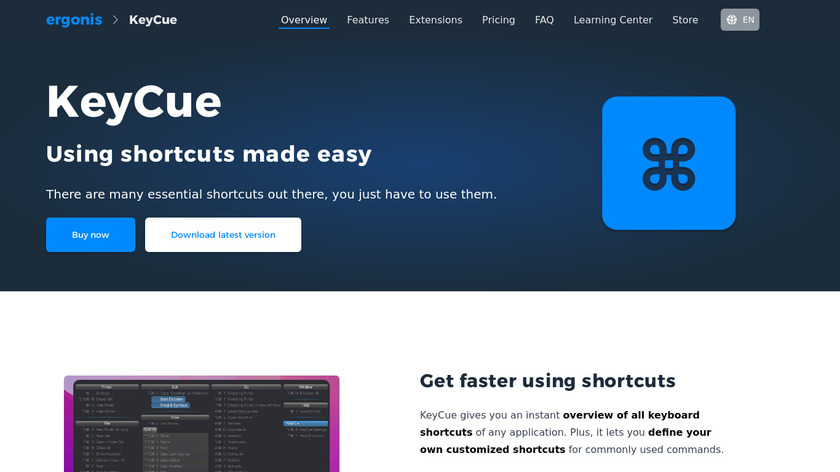 KeyCue Landing Page