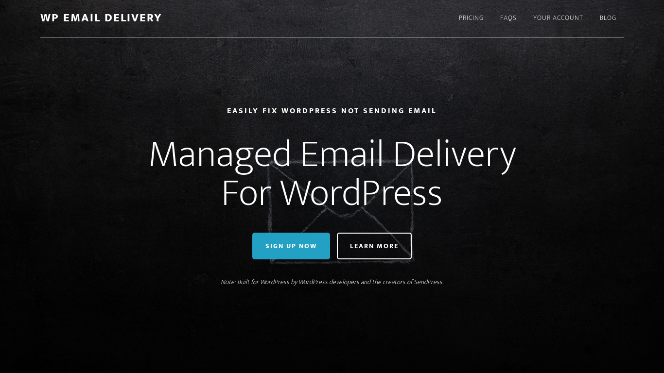 WP Email Delivery Landing page