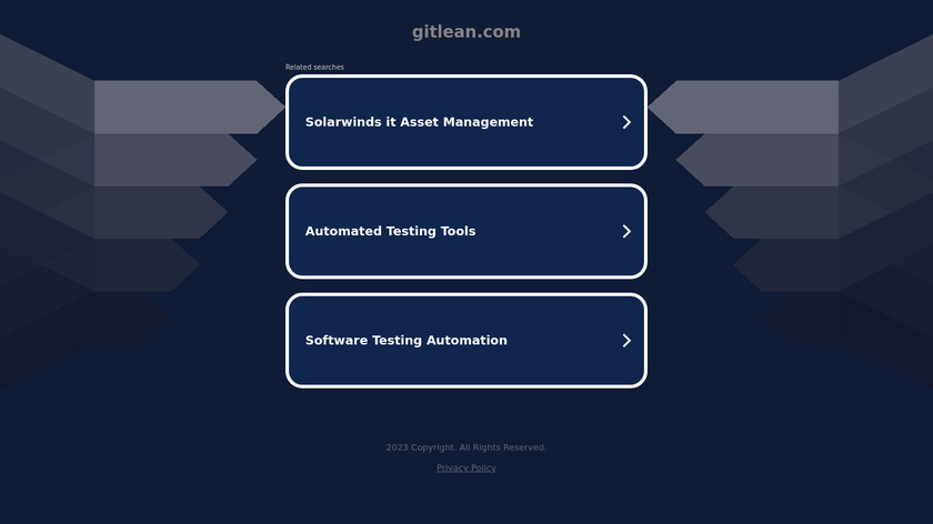 GitLean Landing Page