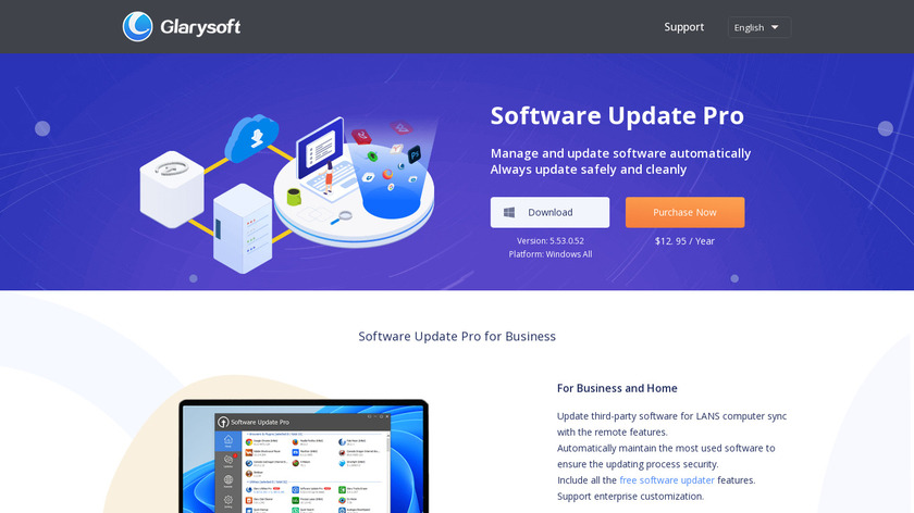 Glarysoft Software Update Landing Page