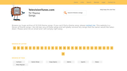 TelevisionTunes.com image