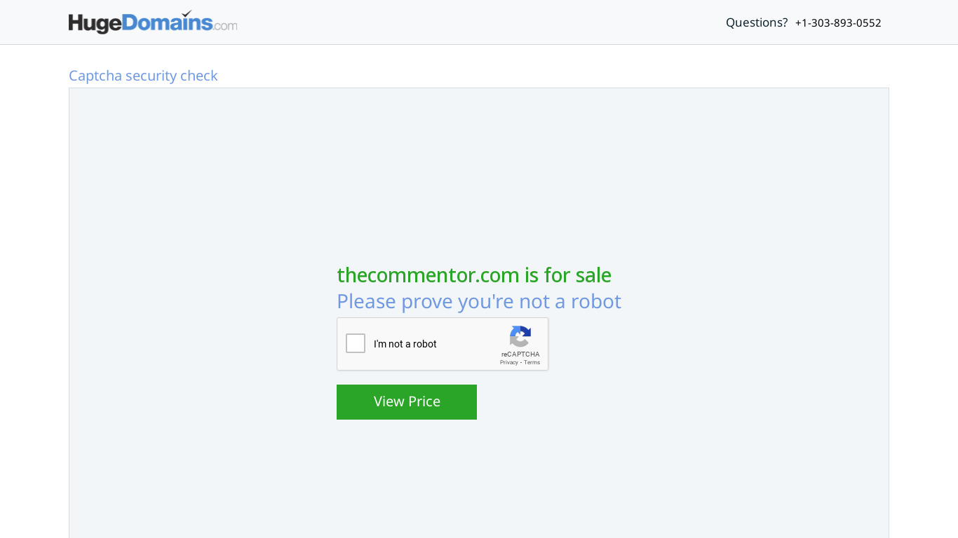 TheCommentor Landing page