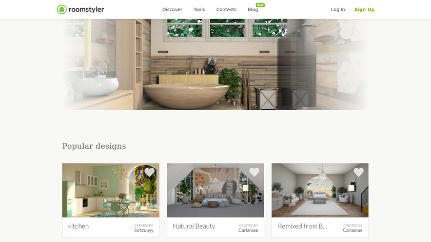 Roomstyler Landing Page