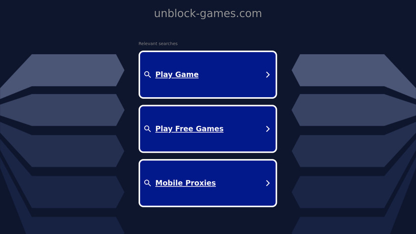 Unblocked Games Landing Page
