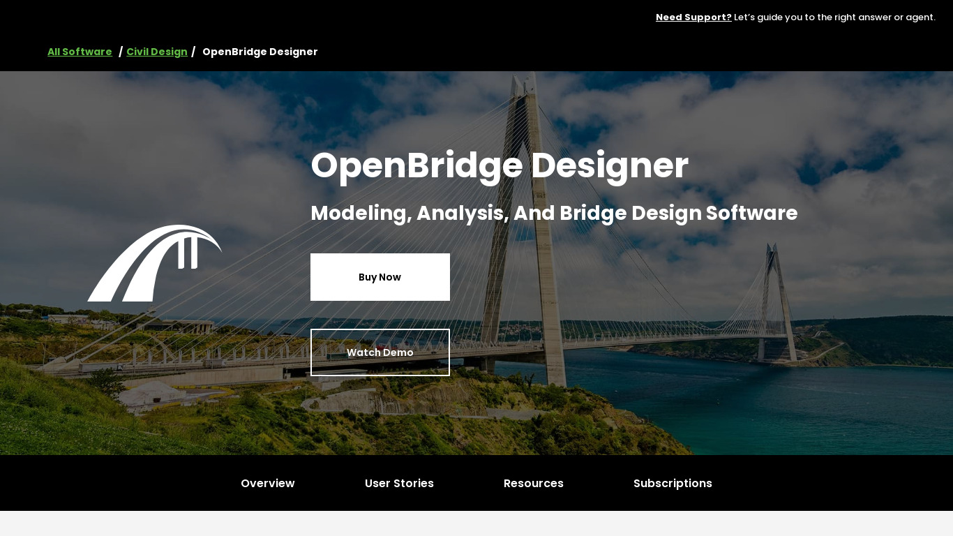 RM Bridge Landing page
