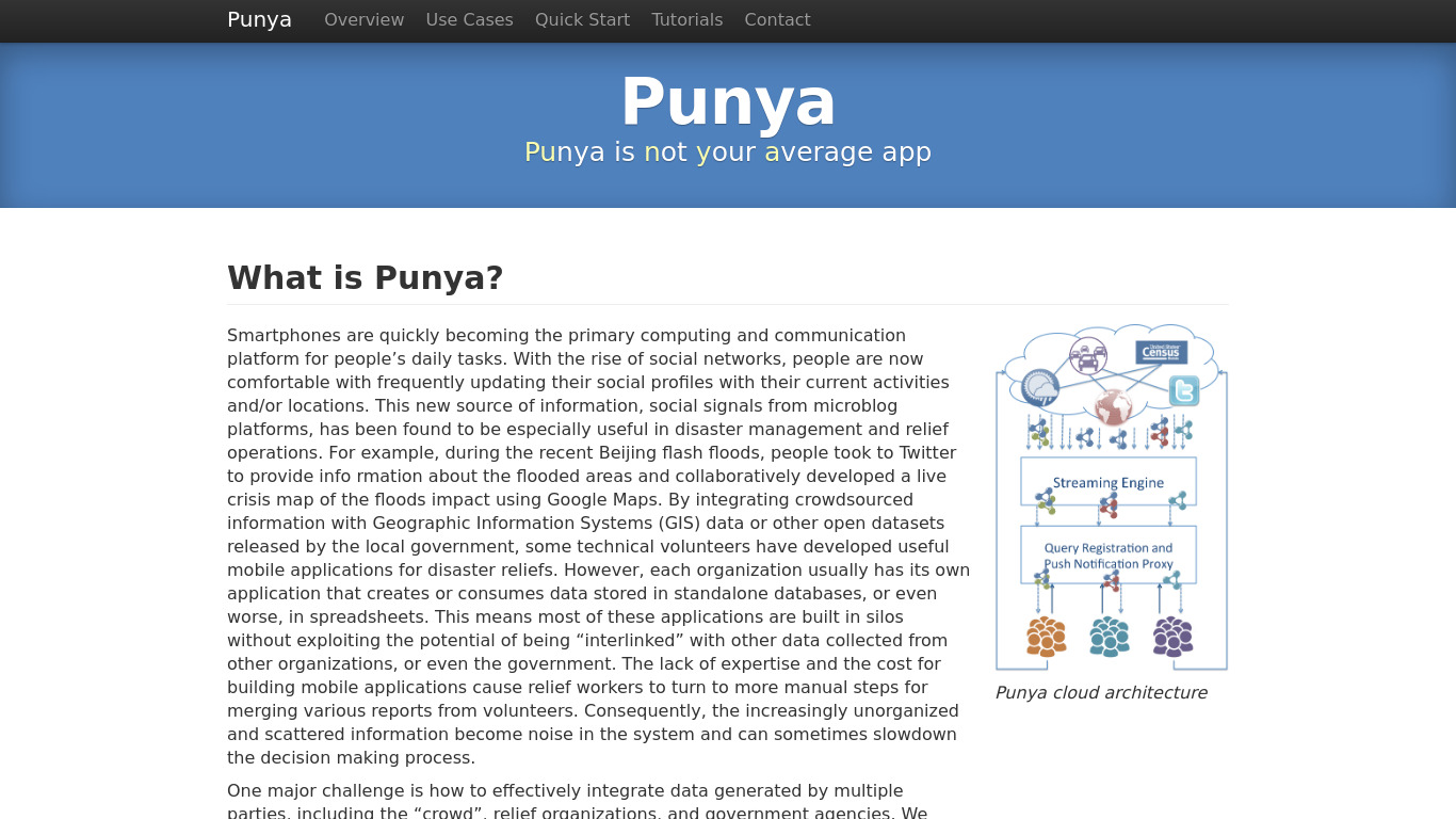 Punya Framework Landing page
