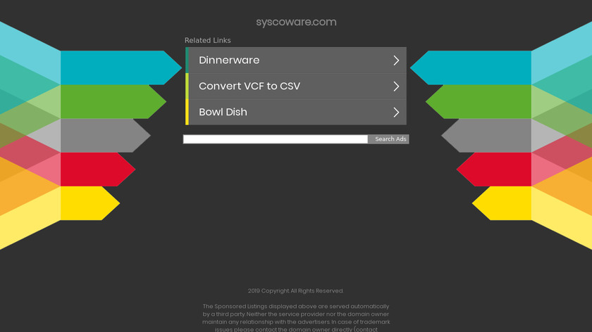 SyscoWare Excel to vCard Converter Landing Page