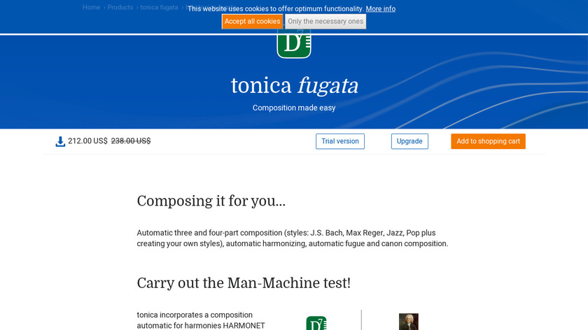 tonica fugata Landing Page