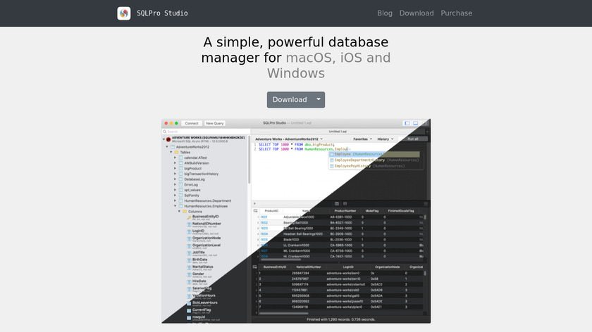SQLPro Studio Landing Page