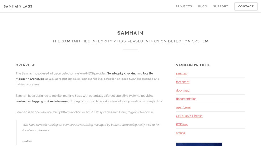 Samhain Landing Page
