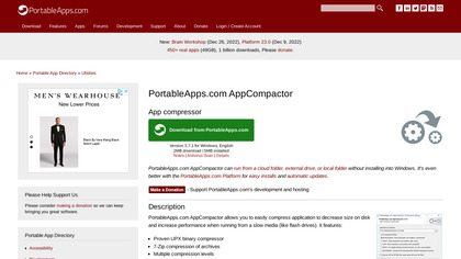PortableApps.com AppCompactor image