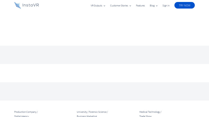 InstaVR Landing Page