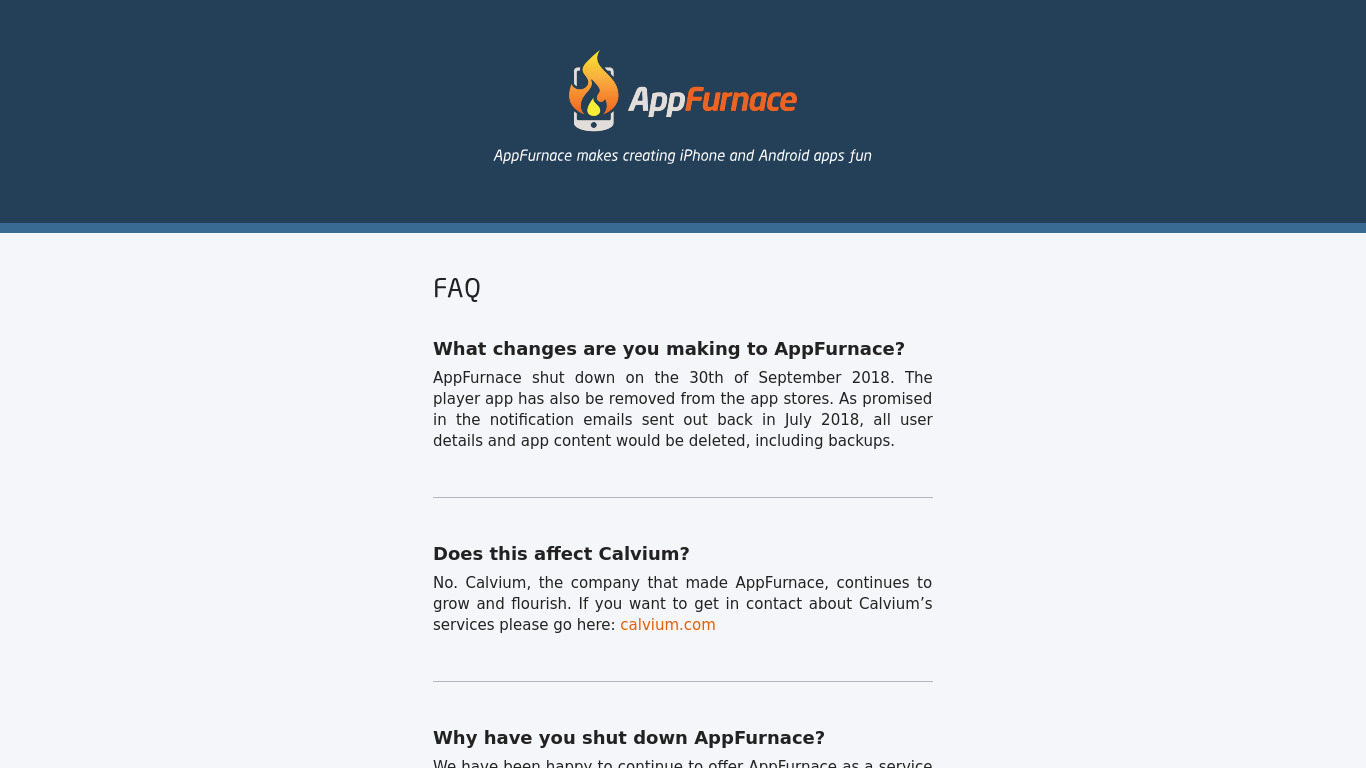 AppFurnance Landing page
